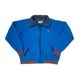 Vintage 90s blue grey LL Bean fleece lined heavy shell winter jacket size XL